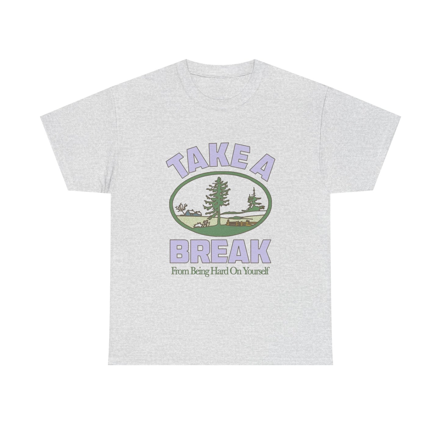Nature Calls Take A Break Graphic T Shirt Heavy Cotton Tee NEW ADULT UNISEX