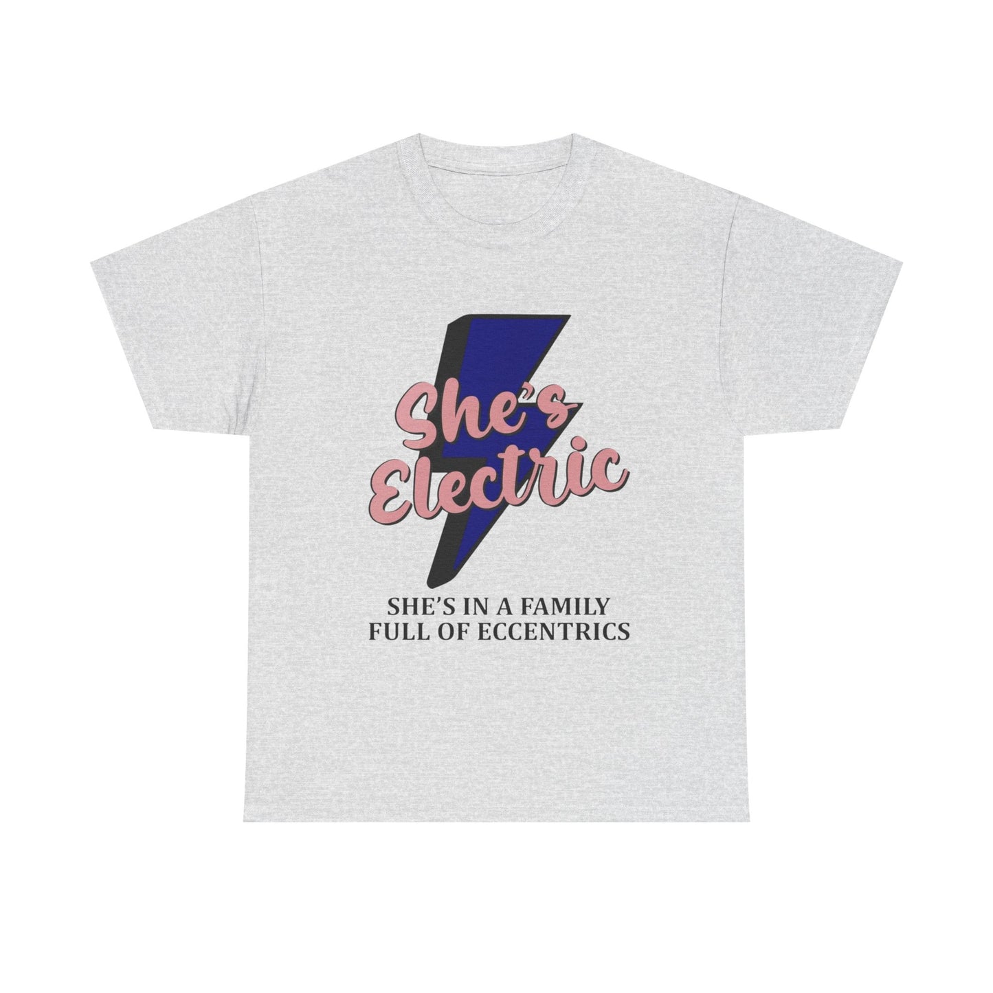 Shes Electric Retro Graphic T Shirt Unisex Heavy Cotton Tee