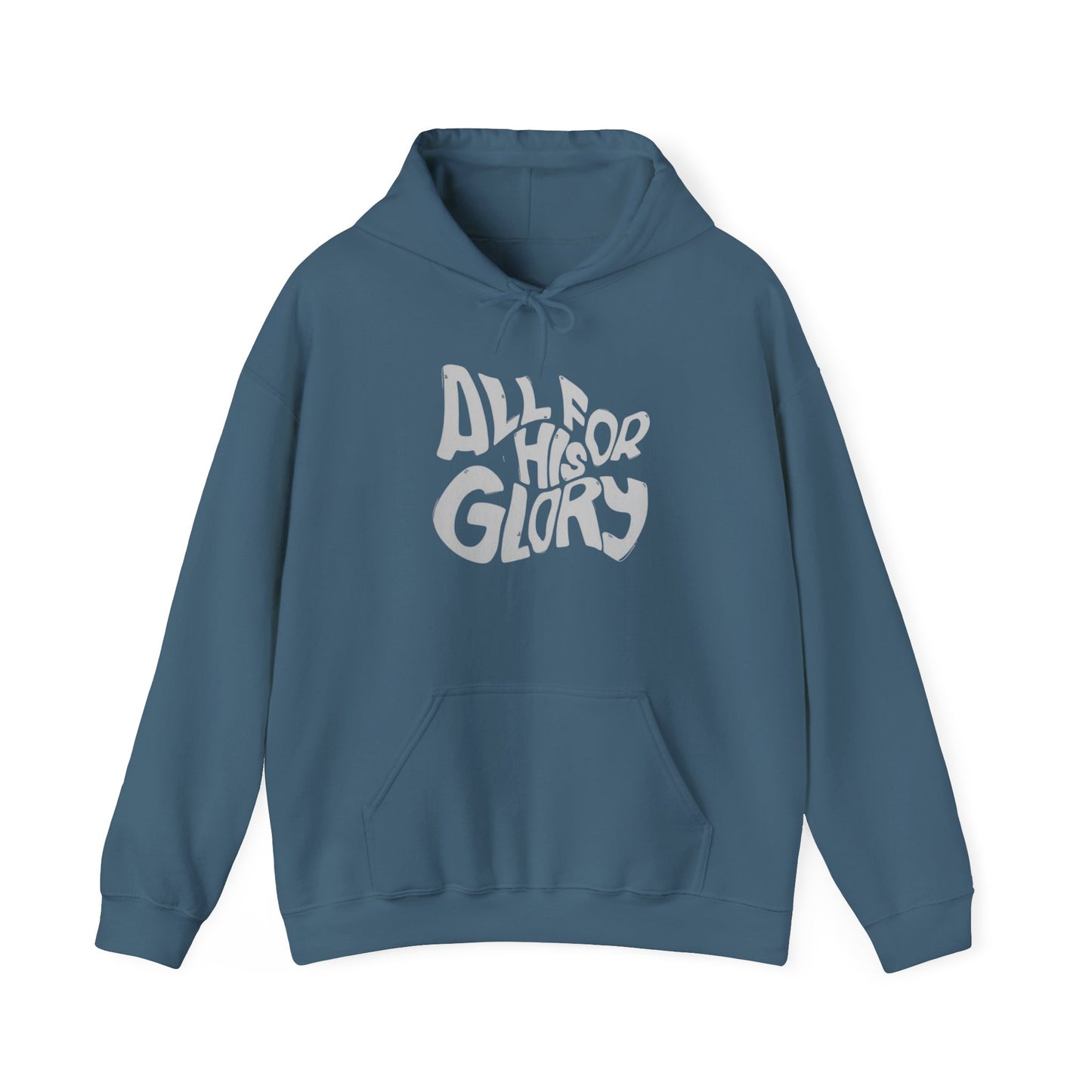 All For His Glory Graphic Hoodie Unisex Heavy Blend™ Hooded Sweatshirt