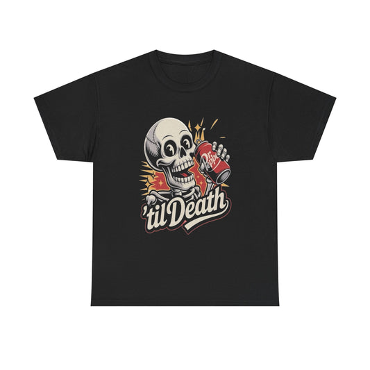 Dr Pepper Till Death Graphic T Shirt NEW ADULT TEE VINTAGE