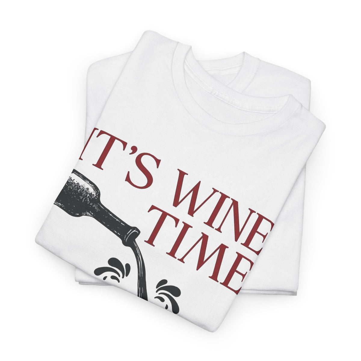 It's Wine Time Every Day T-Shirt, Wine Bottle Chessboard Design Men's Graphic Tee