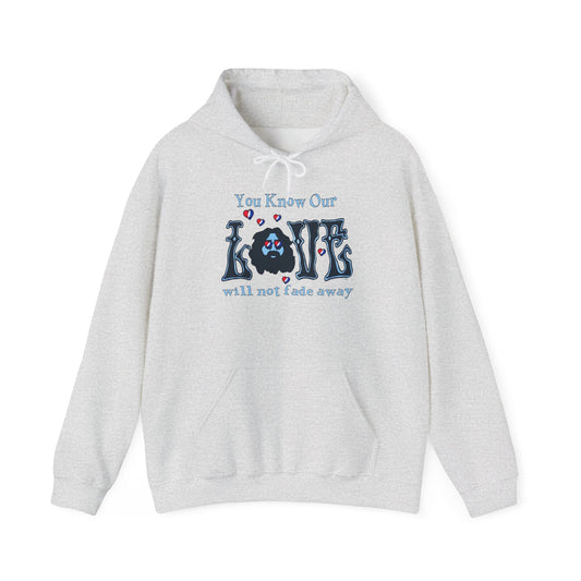 Jerry Garcia Love Will Never Fade Hoodie Unisex Heavy Blend™ Hooded Sweatshirt