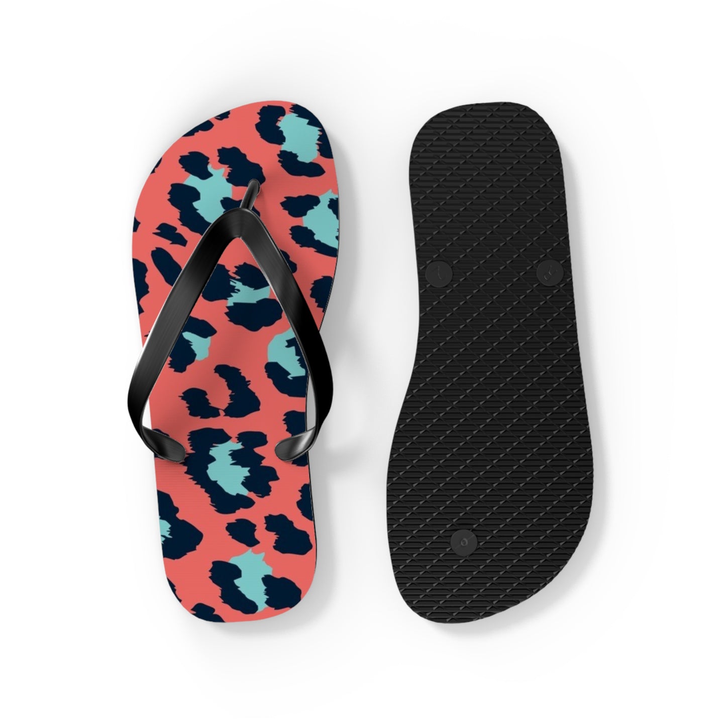Cheetah Multi Color Beach Sandals, Slides for Summer, Flip Flops