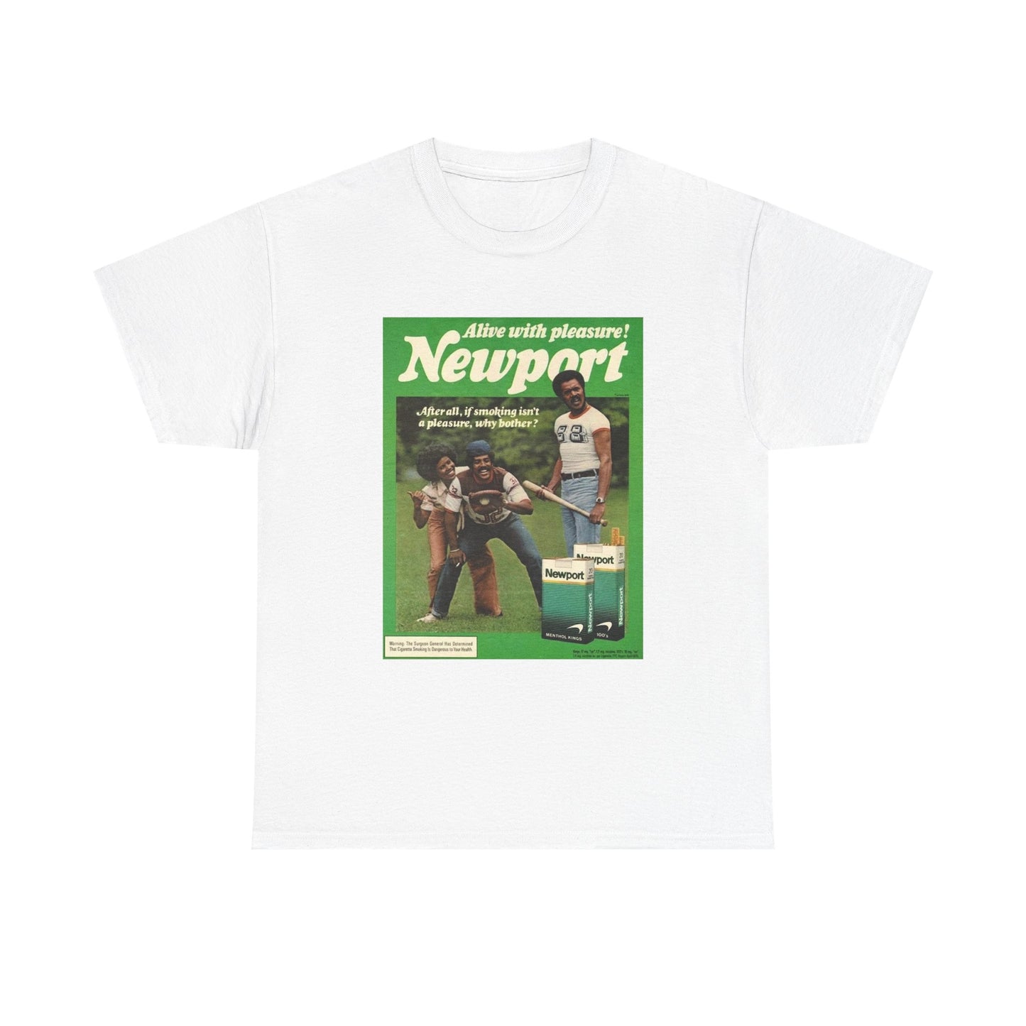 Newport T-shirt vintage cigarette menthol graphic Unisex Heavy Cotton Tee