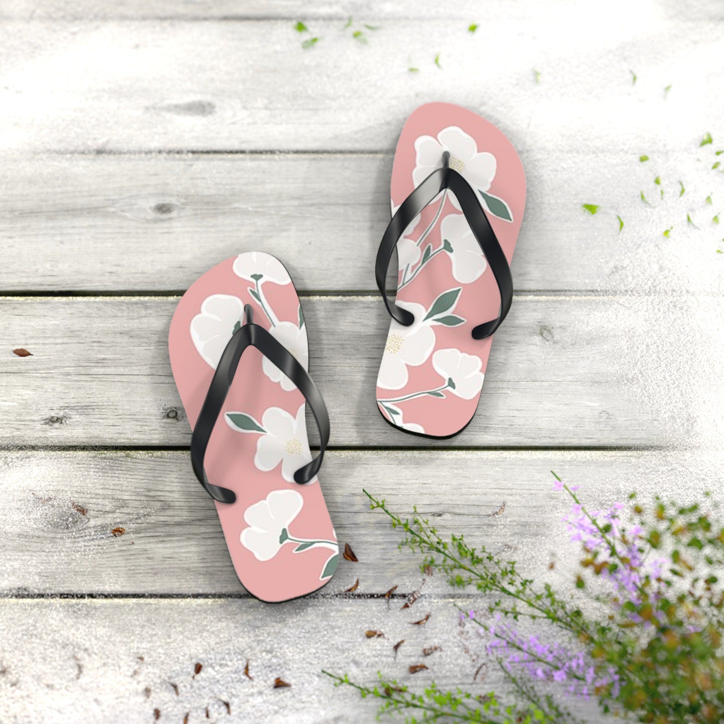 Waves And Sun Sandals White Lotus Summer Flip Flops Slides BRAND NEW