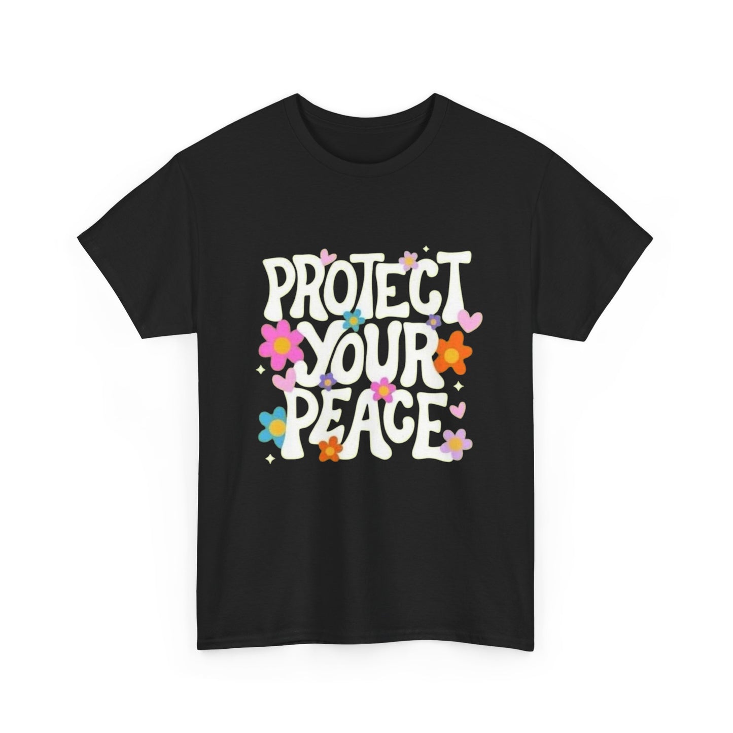 Protect Your Peace Graphic T Shirt Unisex Heavy Cotton Tee
