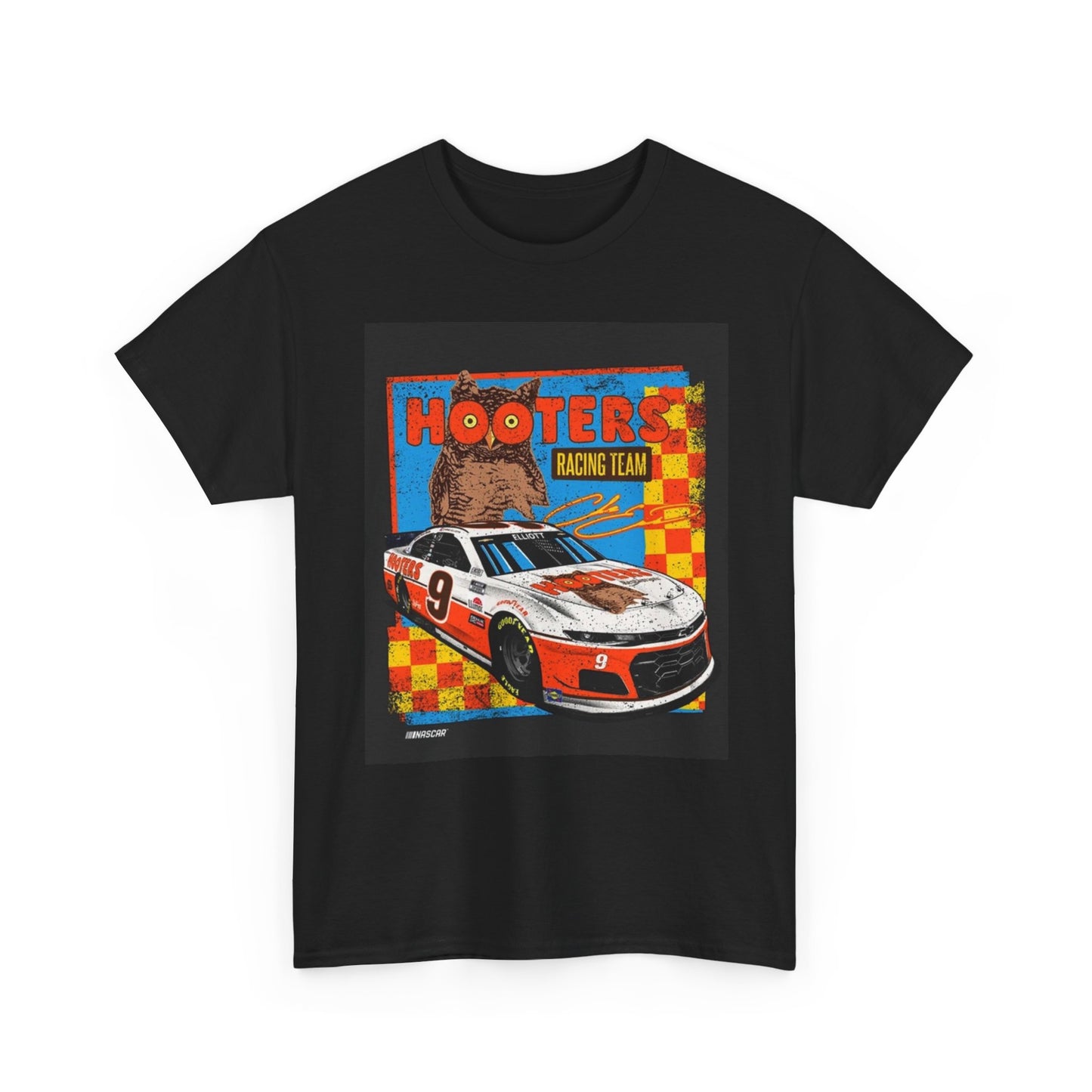 Hooters Racing Team Graphic T Shirt Vintage Unisex Heavy Cotton Tee