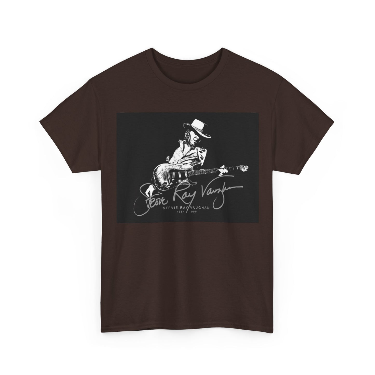 Stevie ray vaughn T-shirt Vintage retro rock album Unisex Heavy Cotton Tee