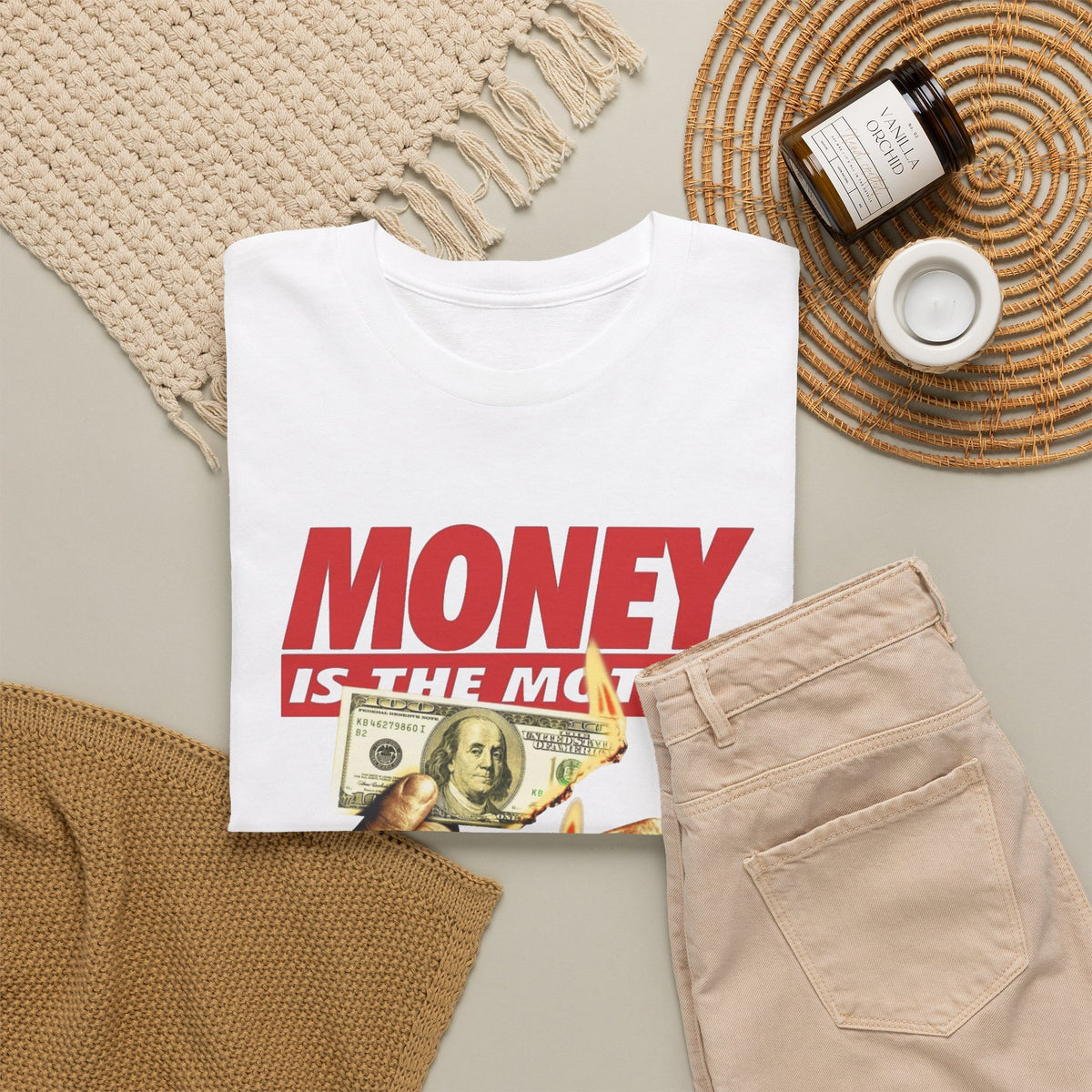 Money Is the Motive Graphic T-Shirt Men's Graphic Tee