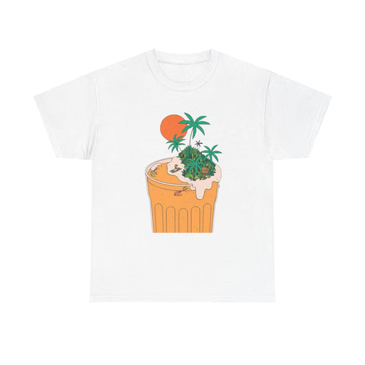 Beer Vacation Tropical Vacation Graphic T Shirt Unisex Heavy Cotton Tee