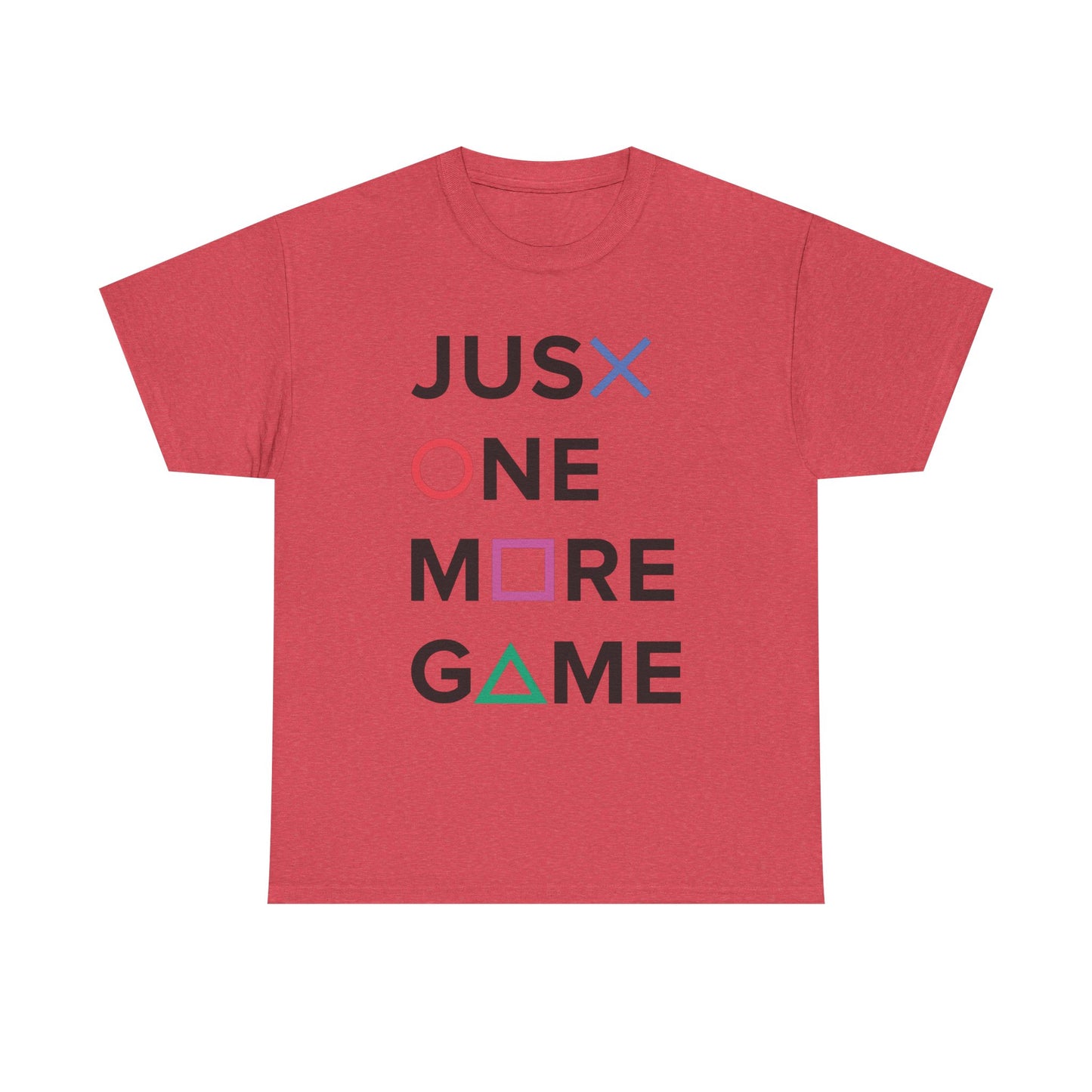 Just One More Game Retro Gaming Graphic T Shirt NEW GIFT Unisex Heavy Cotton Tee