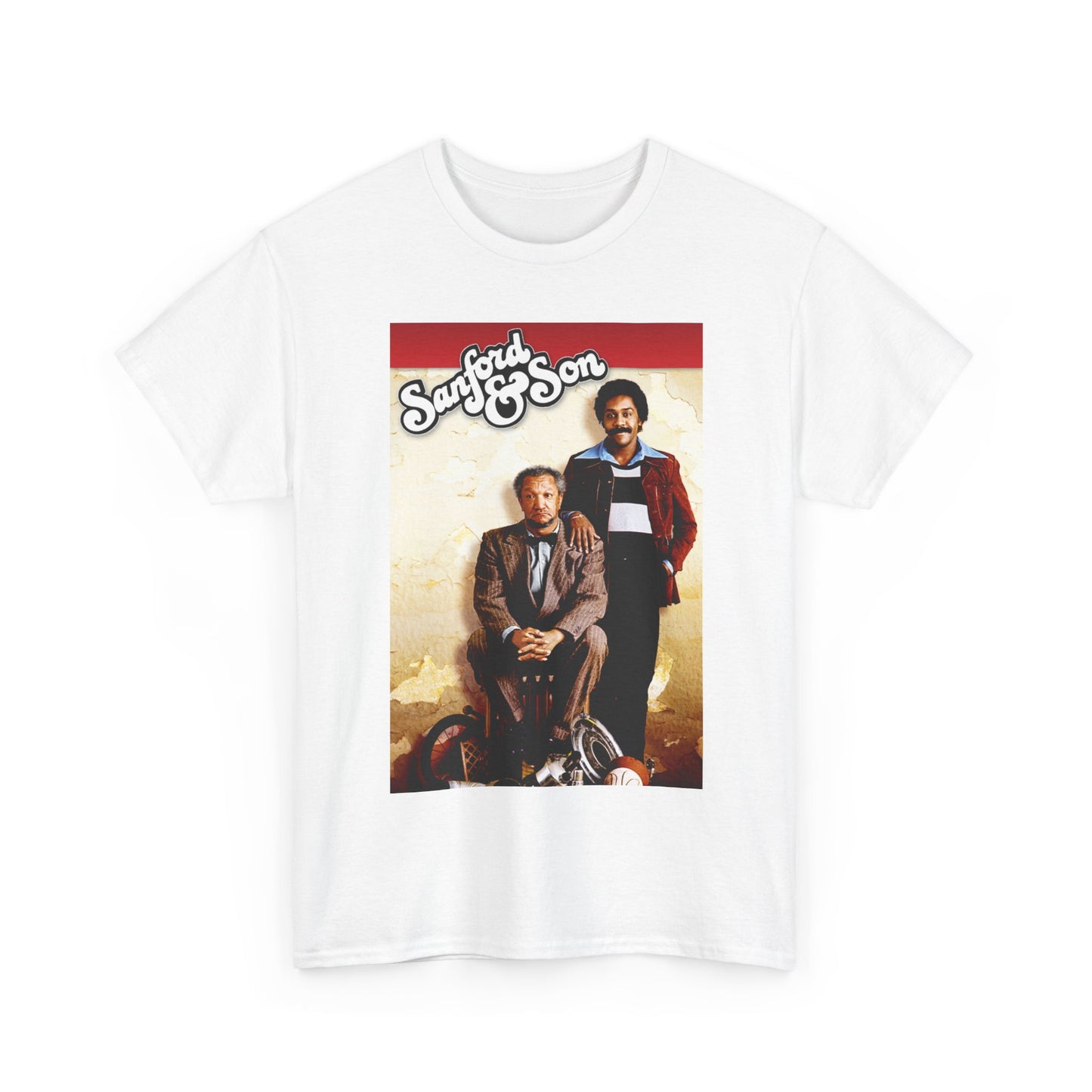 Sanford and Son Tshirt Vintage Tv Series Logo Poster Unisex Heavy Cotton Tee