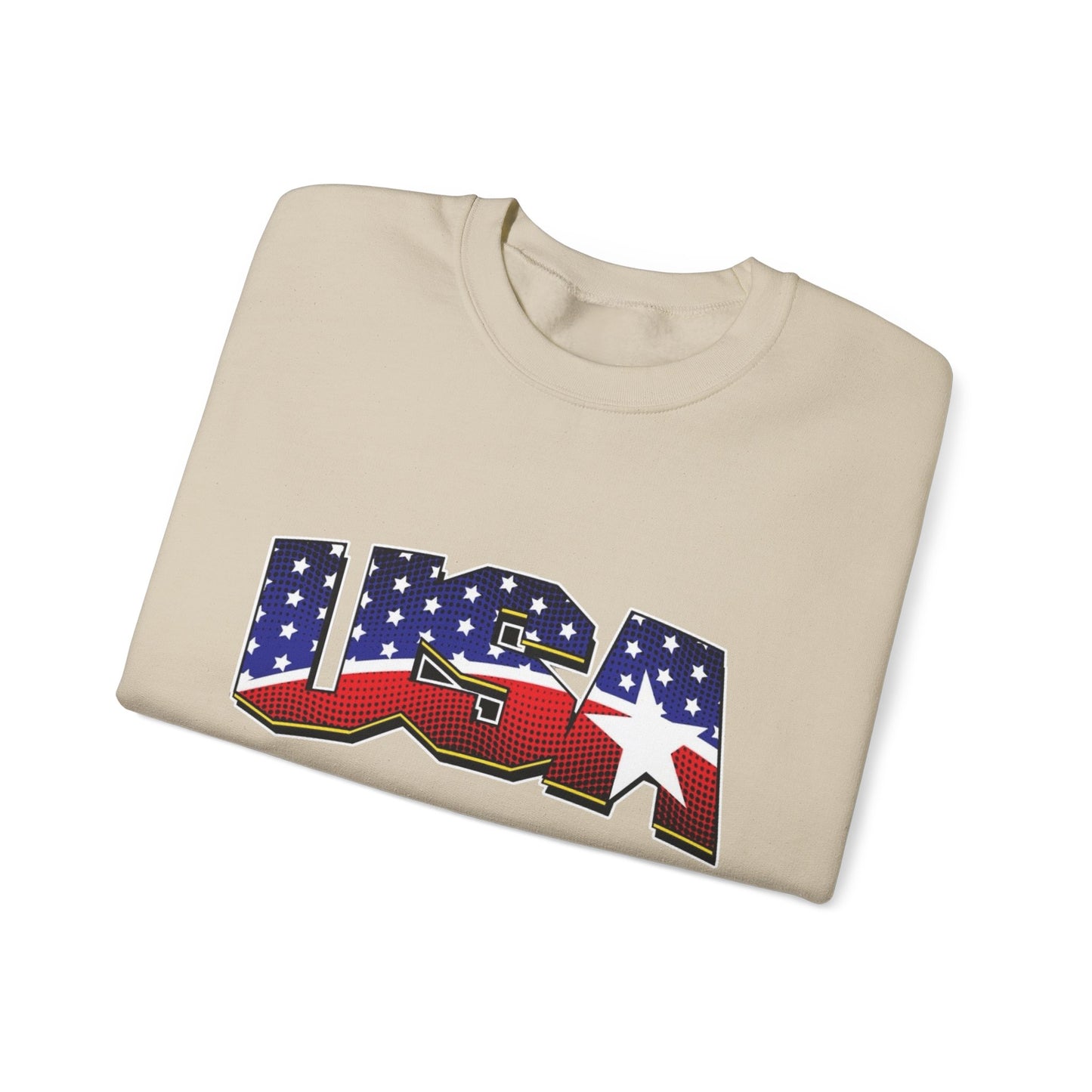 USA American Flag Sweater NEW Unisex Heavy Blend™ Crewneck Sweatshirt