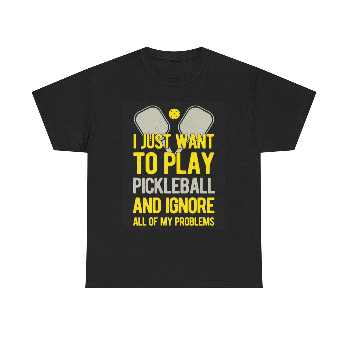 Pickleball Graphic T Shirt Humor Great Gift Idea Unisex Heavy Cotton Tee