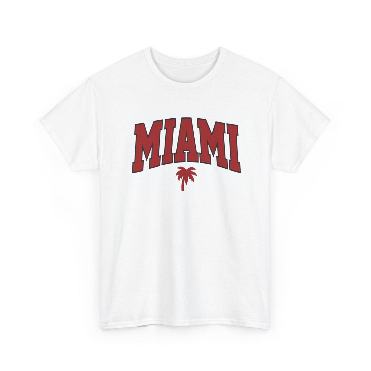 Miami Graphic T Shirt Vintage Retro Apparel Heavy Cotton Tee