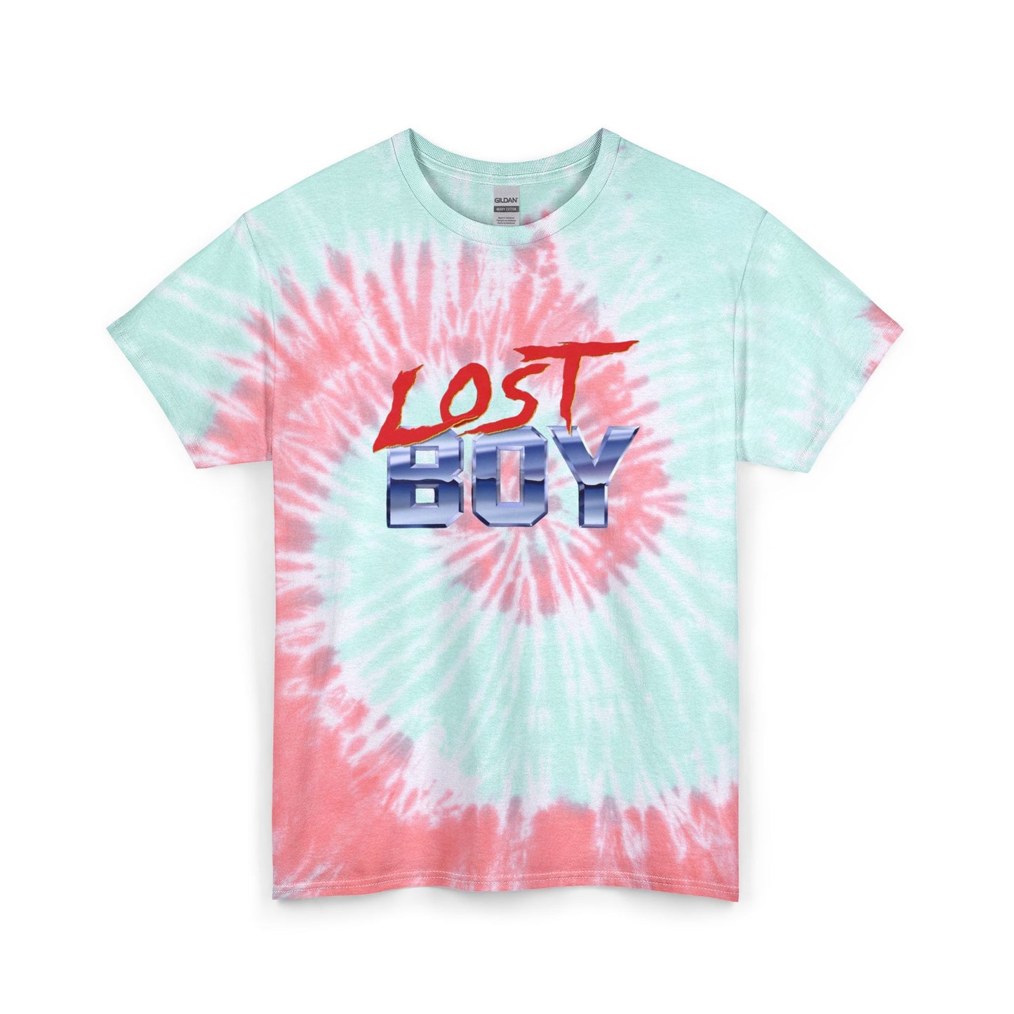 Lost Boy Retro Logo T Shirt Unisex Tie Dye Cotton Tee Gift
