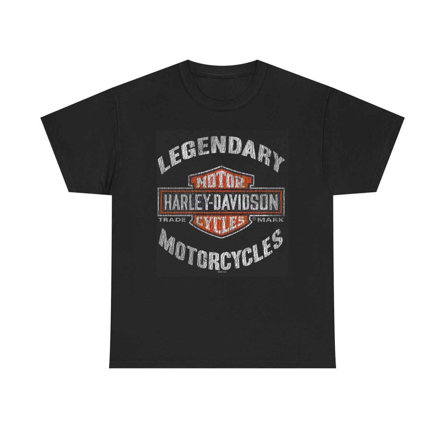Harley Davidson Graphic T Shirt Vintage Motorcycles Unisex Heavy Cotton Tee