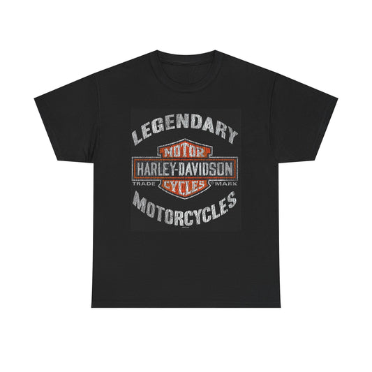 Harley Davidson Graphic T Shirt Vintage Motorcycles Unisex Heavy Cotton Tee