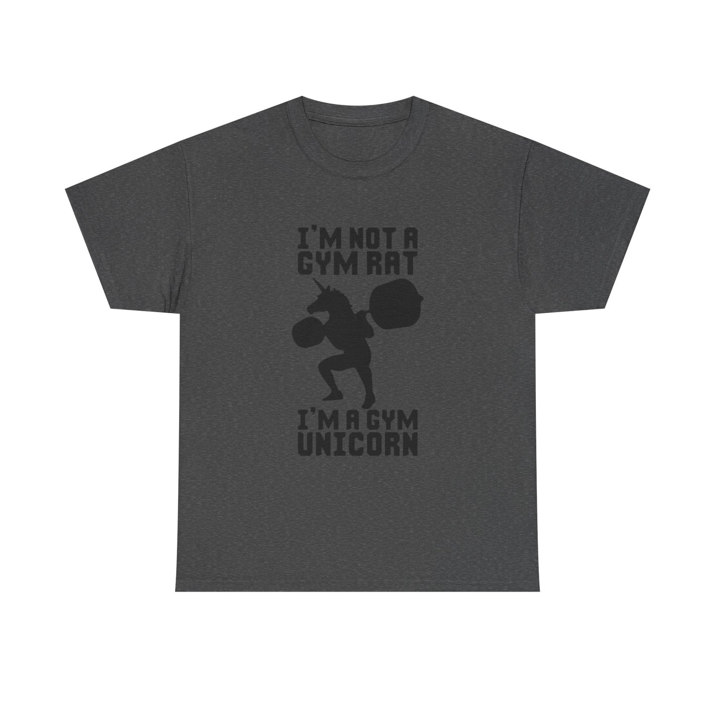 Gym Rat Shirt Funny Lifting Gear Workout Training Comedy Unisex Heavy Cotton Tee