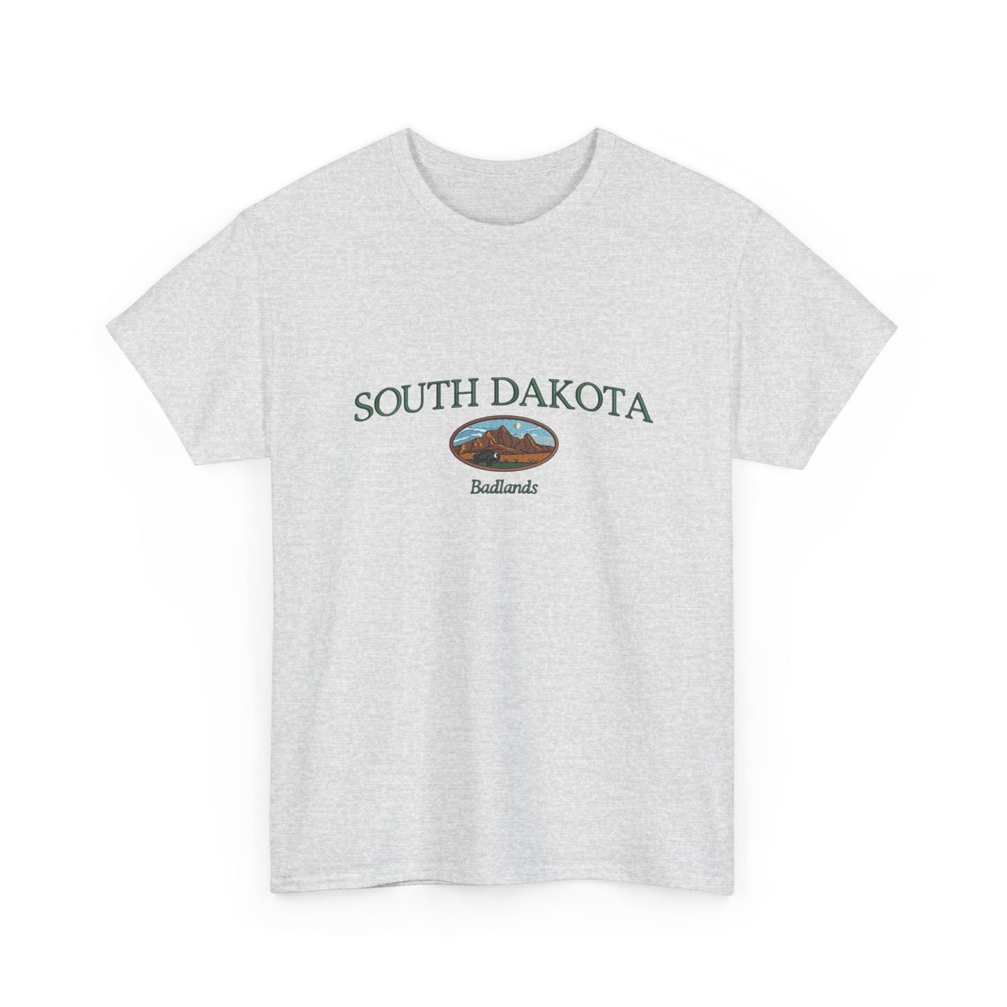 South Dakota Badlands Graphic T Shirt NEW Unisex Heavy Cotton Tee