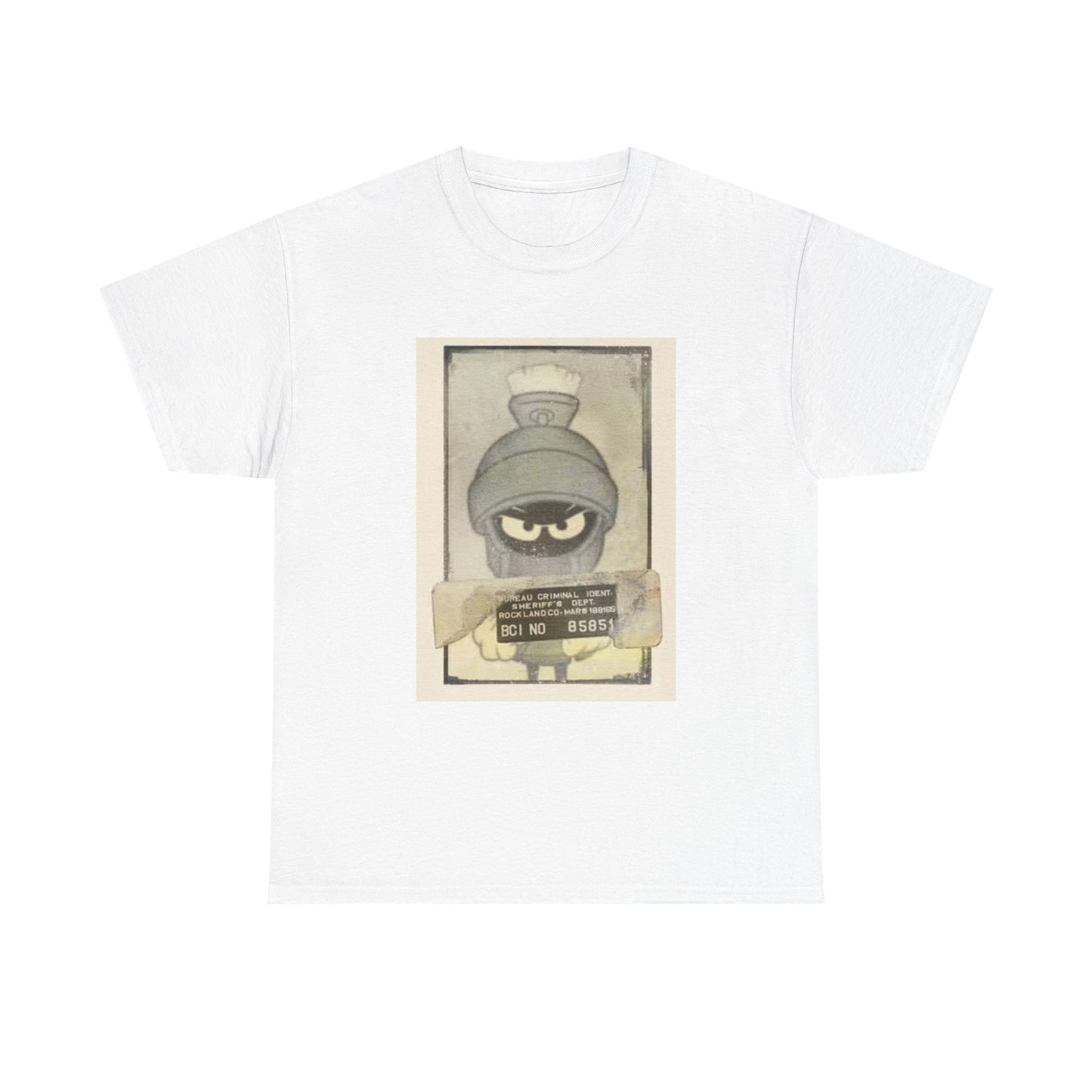 Marvin The Martian Vintage Poster Shirt Space Retro Unisex Heavy Cotton Tee
