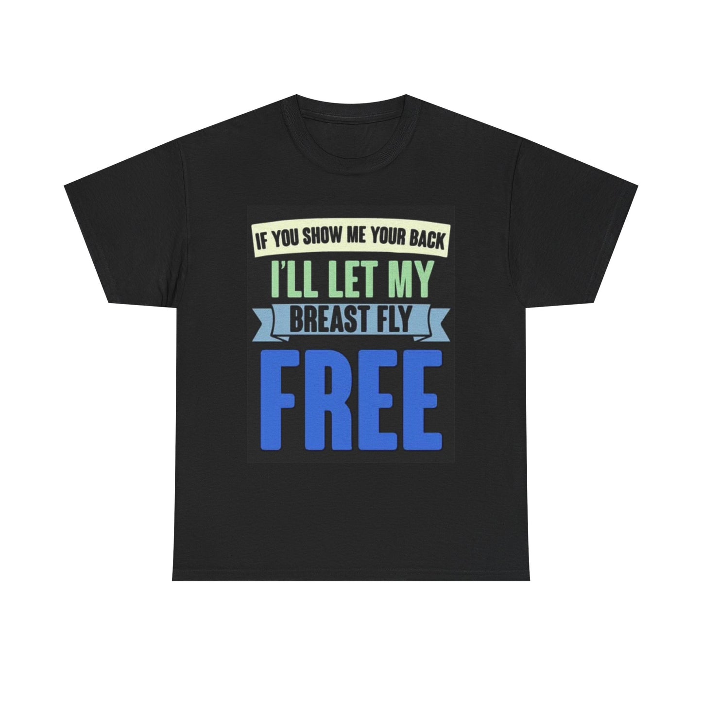 Breast Fly Free Graphic T Shirt BRAND NEW Apparel Unisex Heavy Cotton Tee