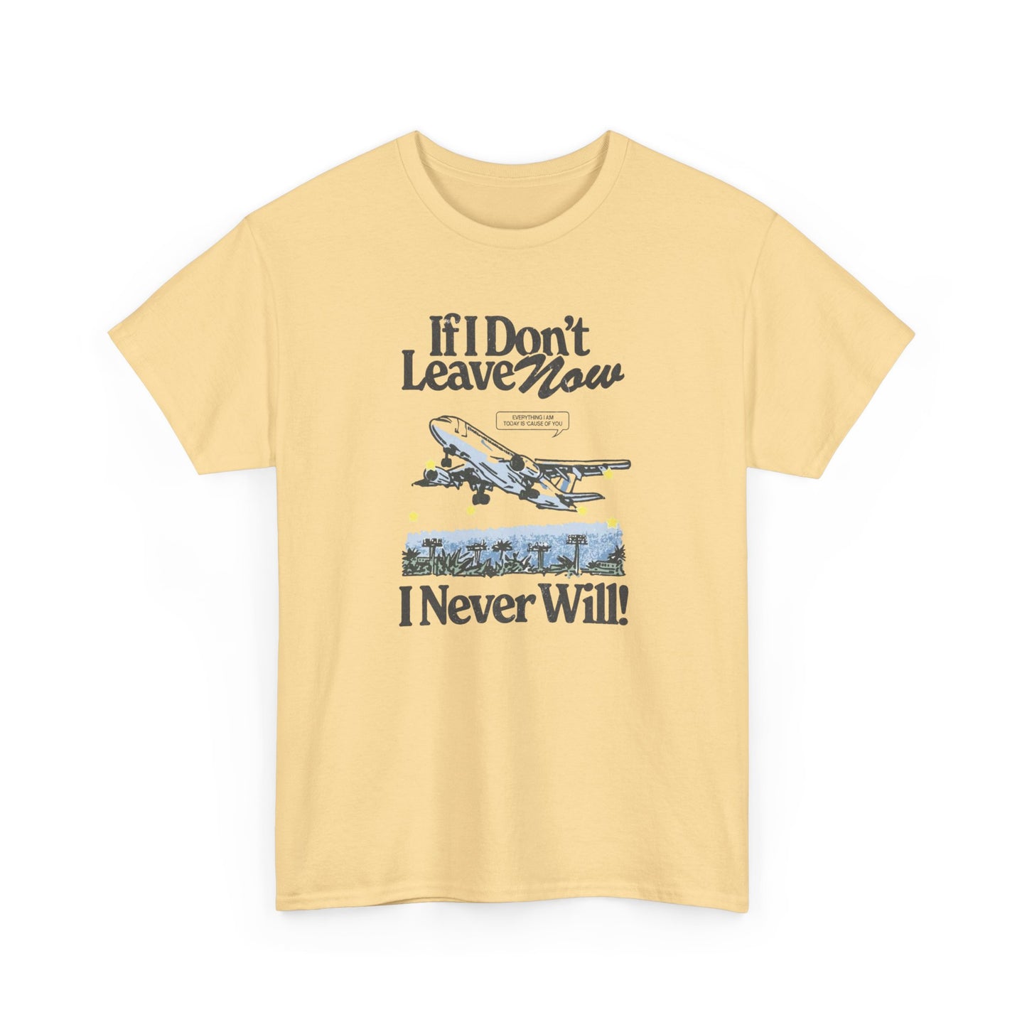 Leave Now Art Graphic T Shirt NEW ADULT Tee