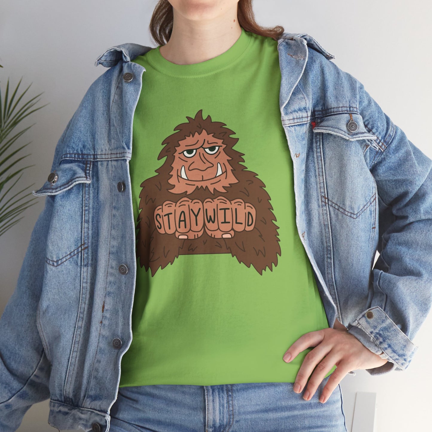 Stay Wild Outdoors Graphic T Shirt Heavy Cotton Tee NEW ADULT UNISEX