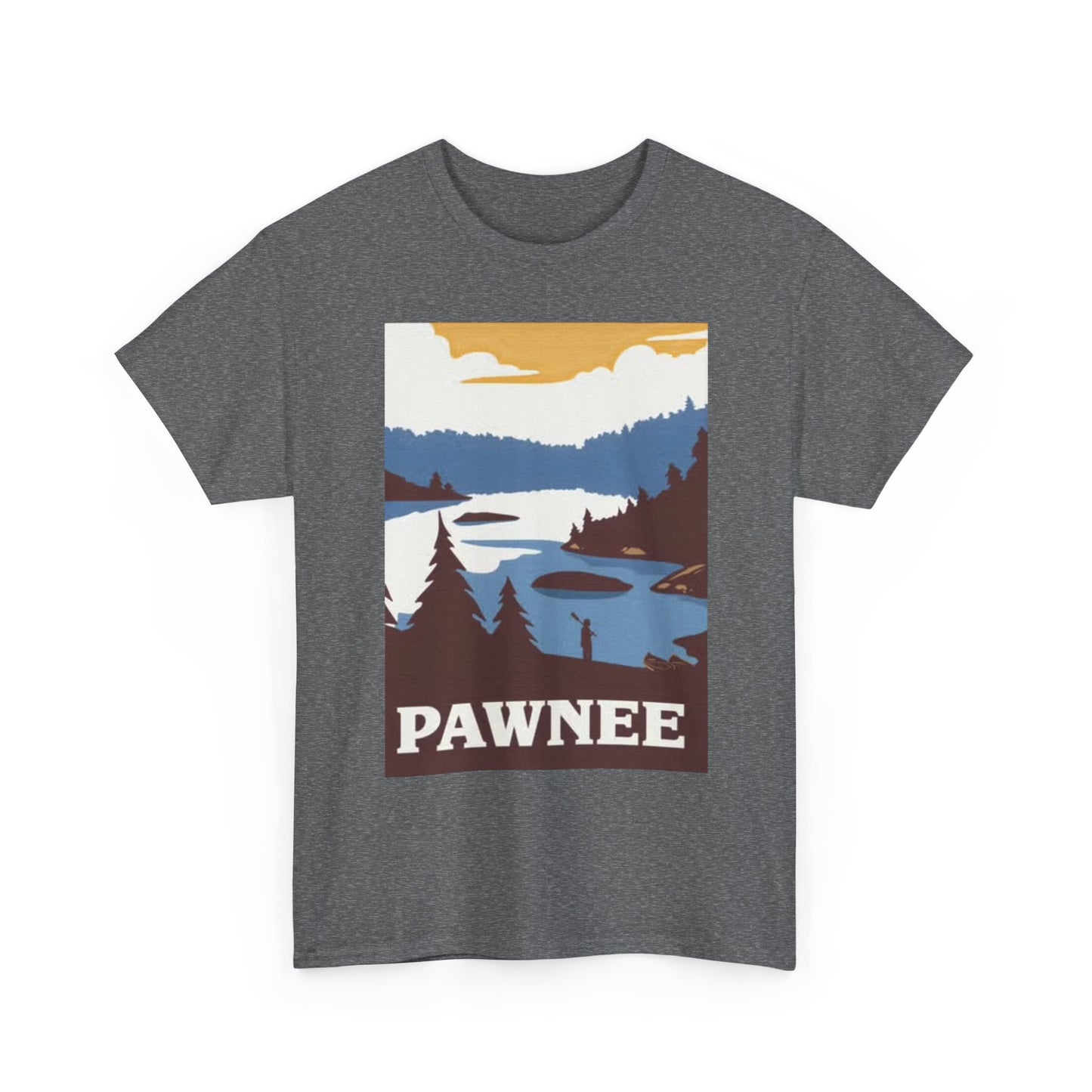 Pawnee Parks And Recreation T Shirt BRAND NEW Apparel Unisex Heavy Cotton Tee