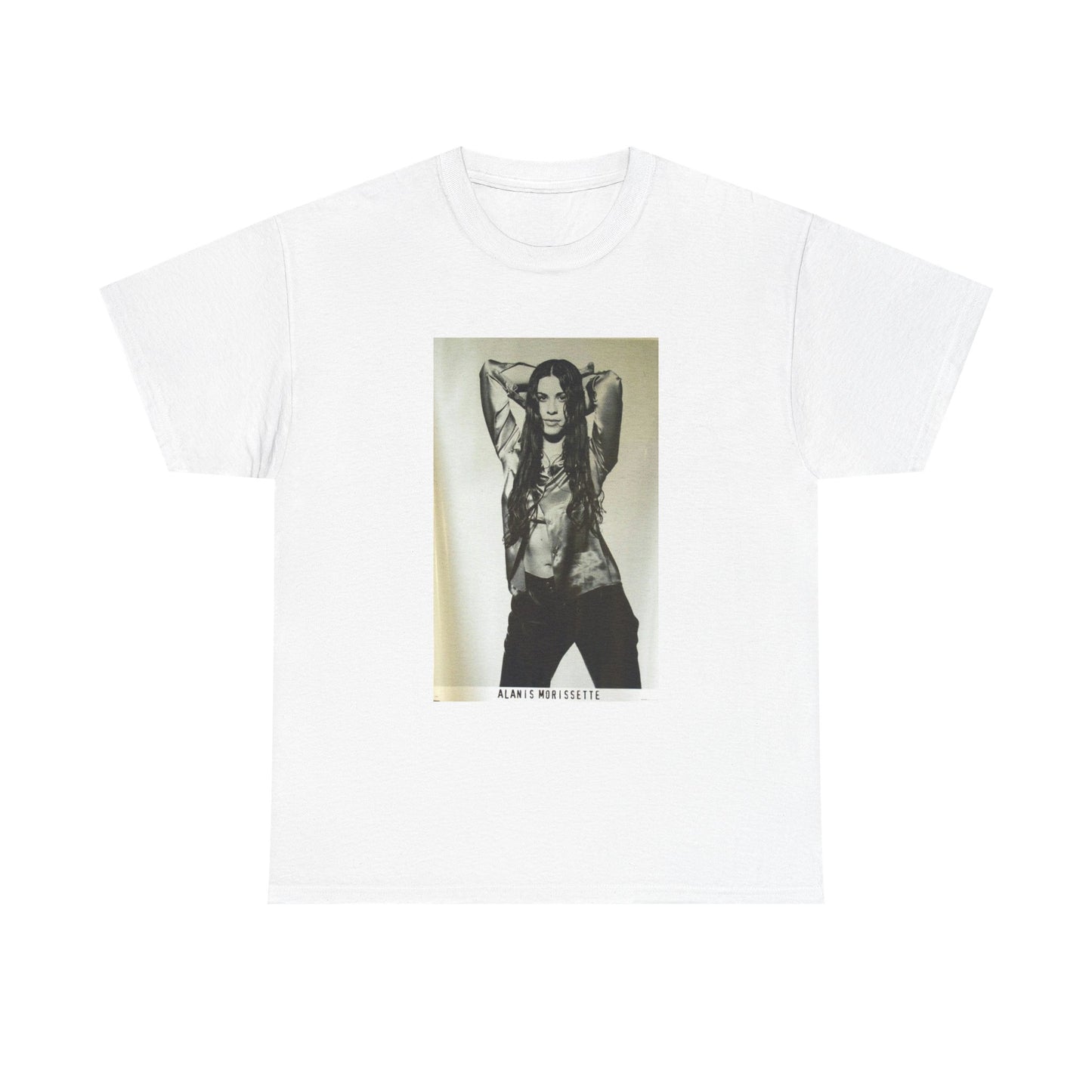 Alanis Morissette T Shirt Retro Poster Pop Rock 90s Vintage Unisex Heavy Cotton