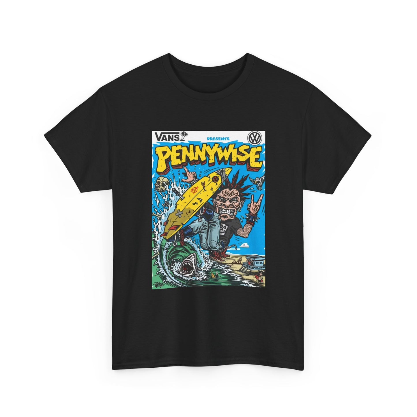 Pennywise T-shirt vintage punk classic rock graffiti graphic Unisex Heavy Cotton
