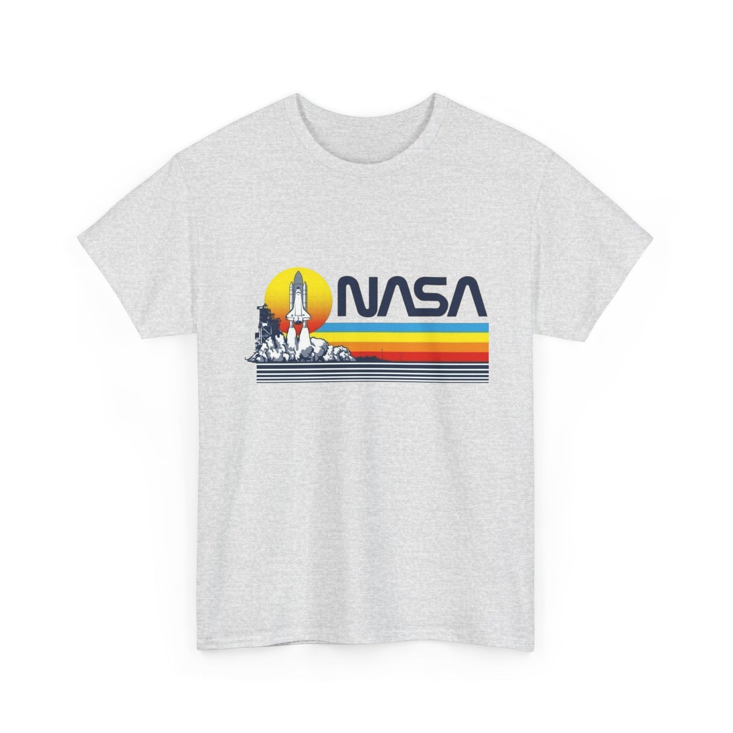 Space Station Graphic T Shirt Unisex Heavy Cotton Tee