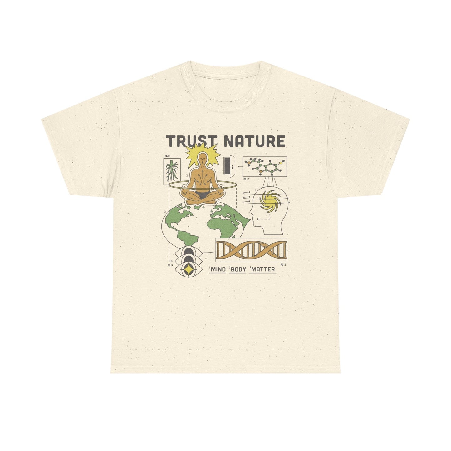 Trust Nature Graphic T Shirt NEW ADULT TEE VINTAGE