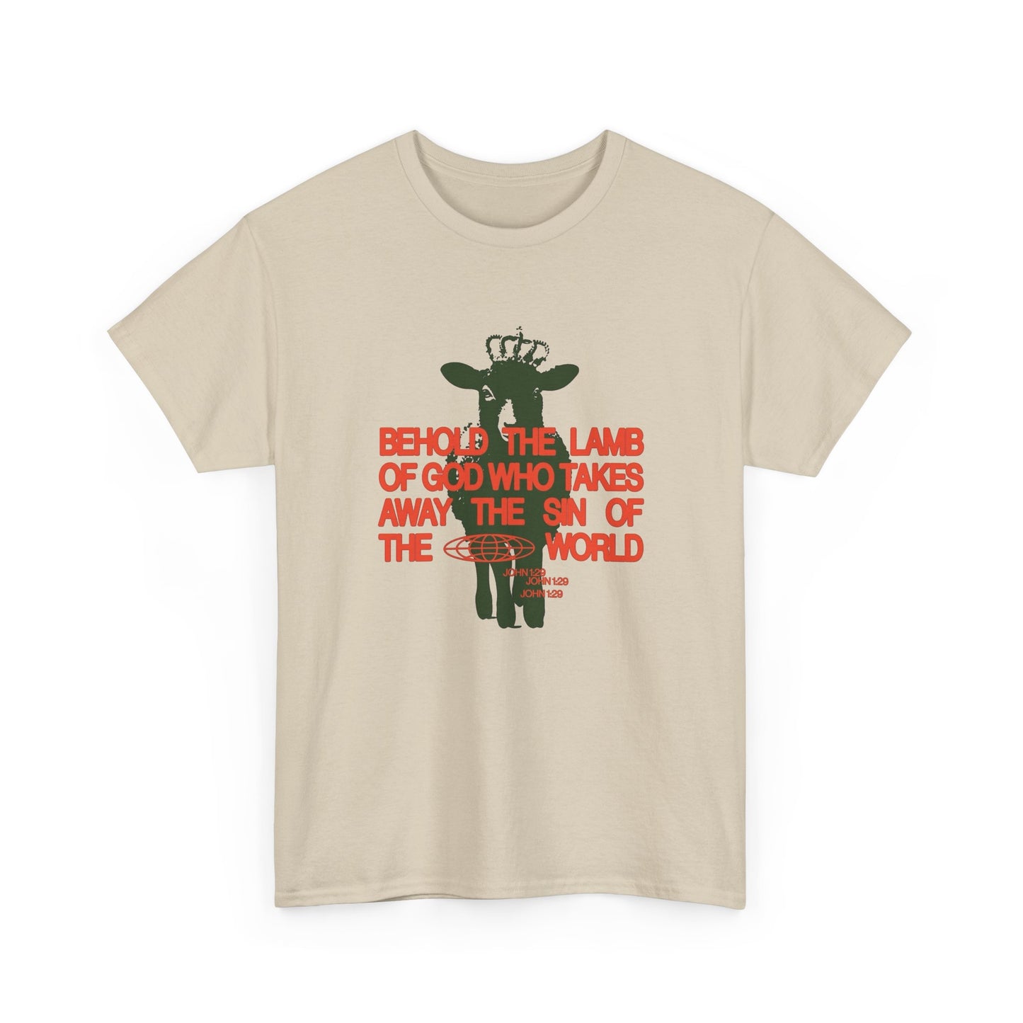 The Lamb Of God Christ Religion Graphic T Shirt Unisex Heavy Cotton Tee
