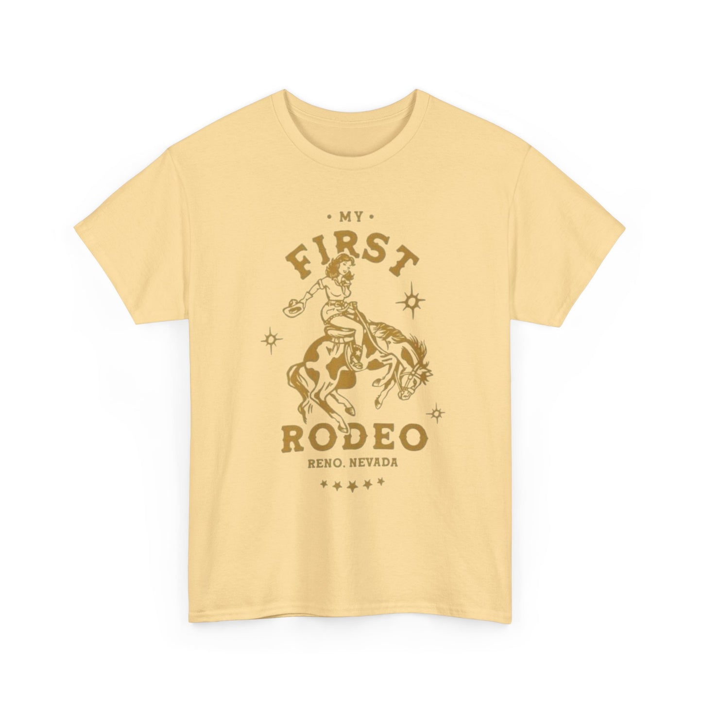 My First Rodeo Graphic T Shirt Unisex Heavy Cotton Tee