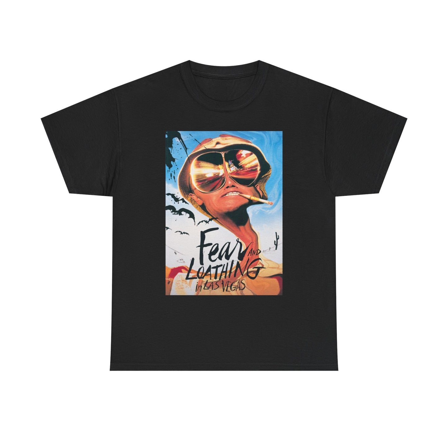 Fear And Loathing T Shirt Vintage Retro Movie Poster Unisex Heavy Cotton Tee