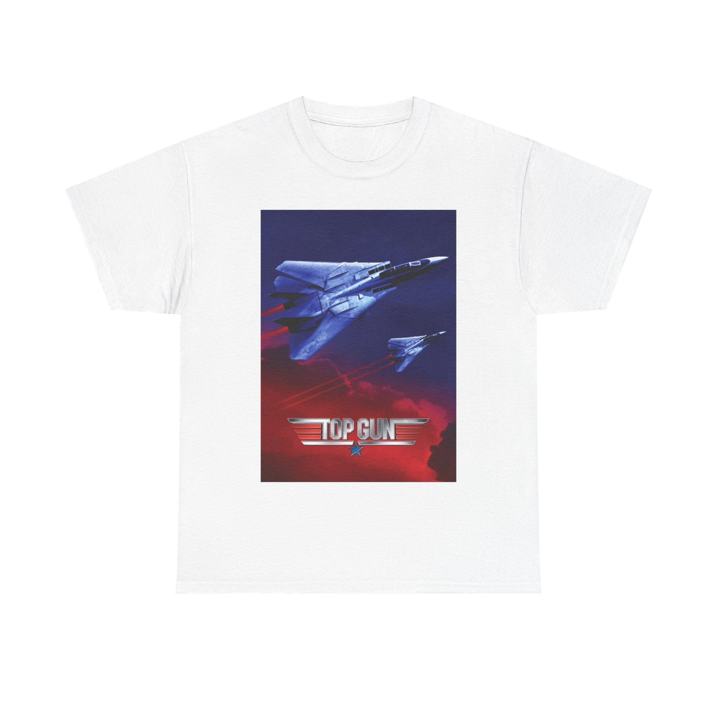 Top Gun Tshirt Vintage Movie Poster Retro Graphic Tom Cruise Navy Unisex 90s