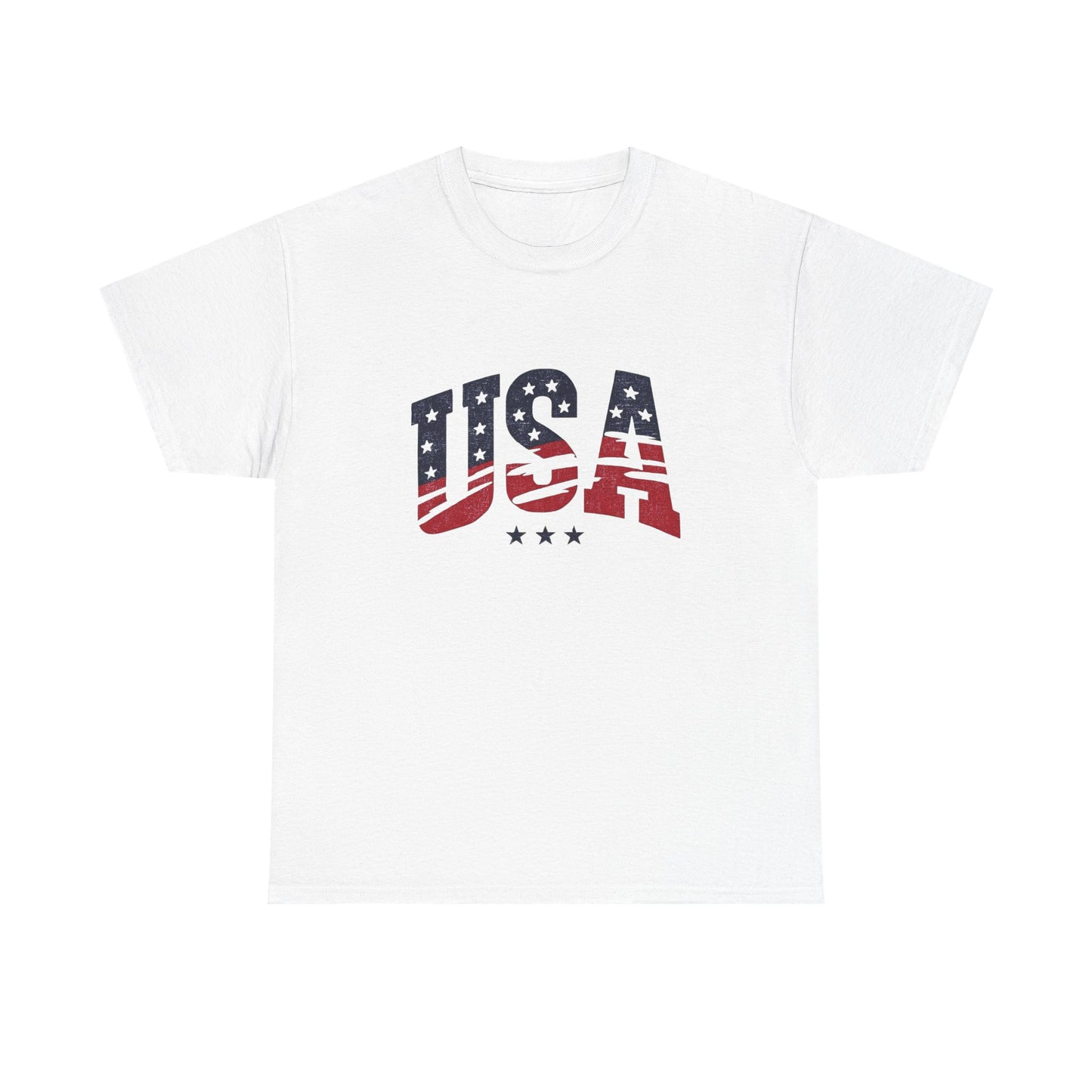 USA Tattered Flag Graphic T Shirt Heavy Cotton Tee NEW ADULT UNISEX