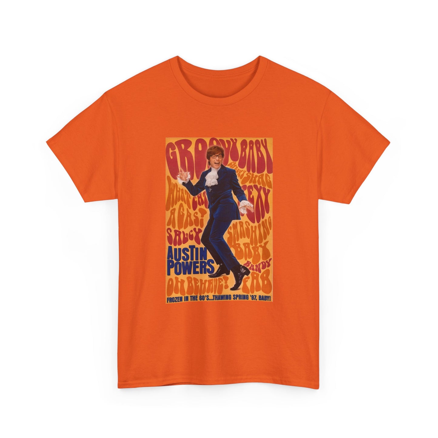 Austin Powers Shirt The Spy Who shagged Me Comedy Unisex Heavy Cotton Tee