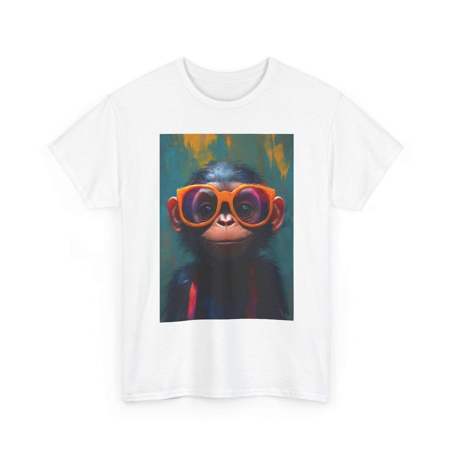 Funny Monkey T Shirt Retro Meme Unisex Heavy Cotton Tee