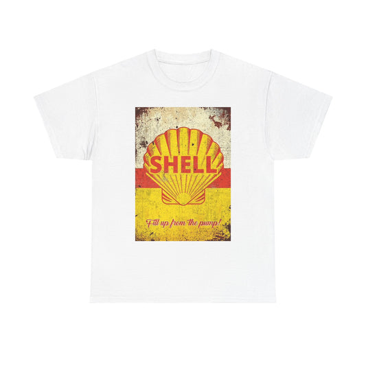 Shell Gas Station Graphic T Shirt Logo Vintage Unisex Heavy Cotton Tee