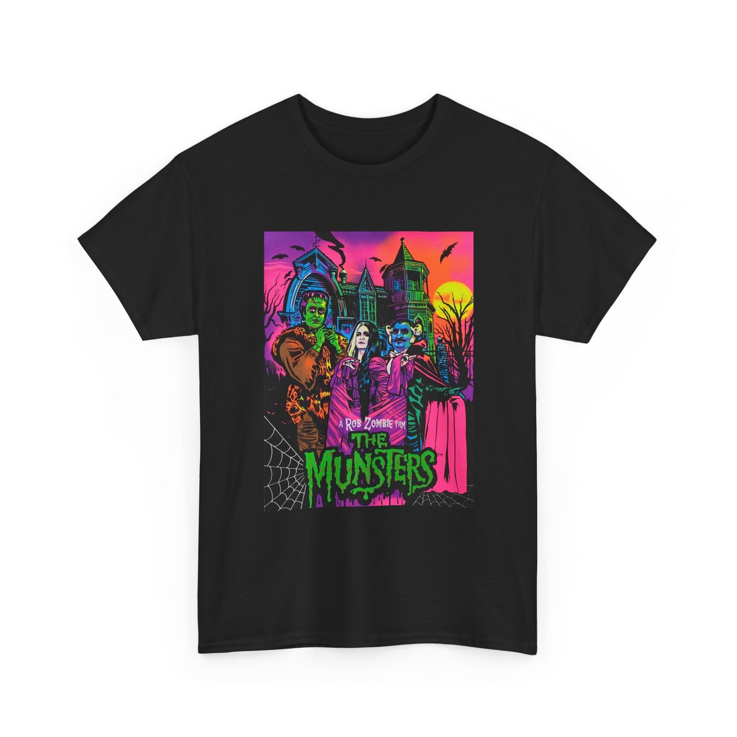 Rob Zombie Tshirt The Munsters Vintage Metal Poster Graphic Retro Unisex