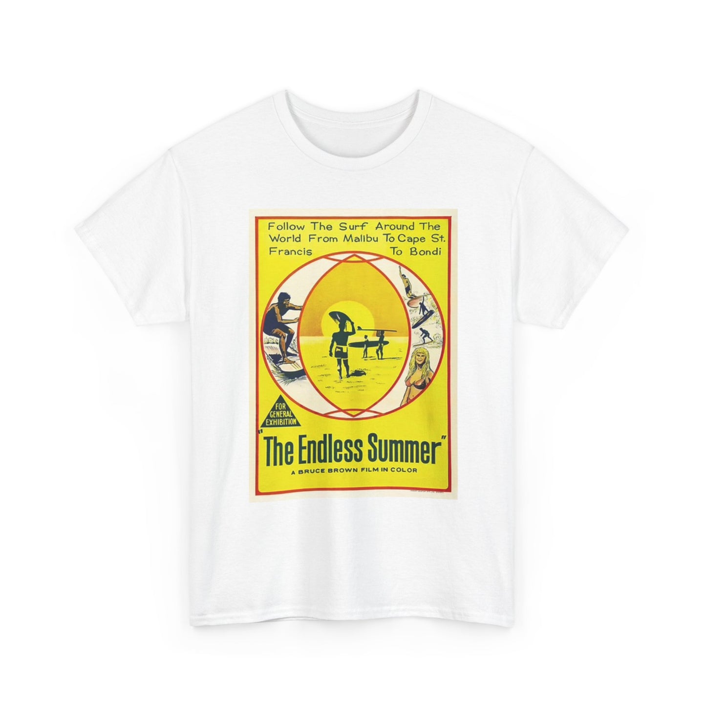 The Endless Summer T Shirt Retro Graphic Unisex Heavy Cotton Tee