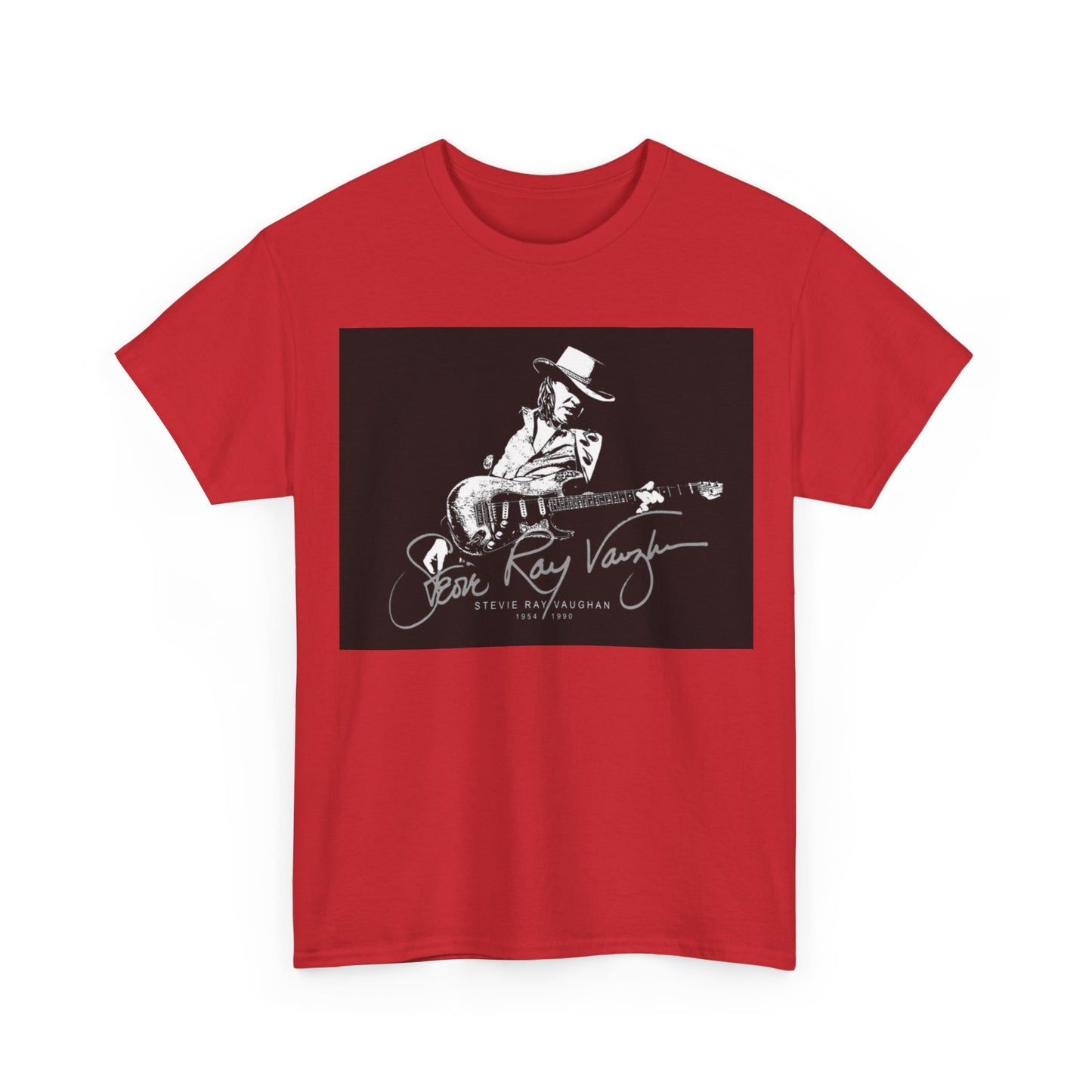 Stevie ray vaughn T-shirt Vintage retro rock album Unisex Heavy Cotton Tee