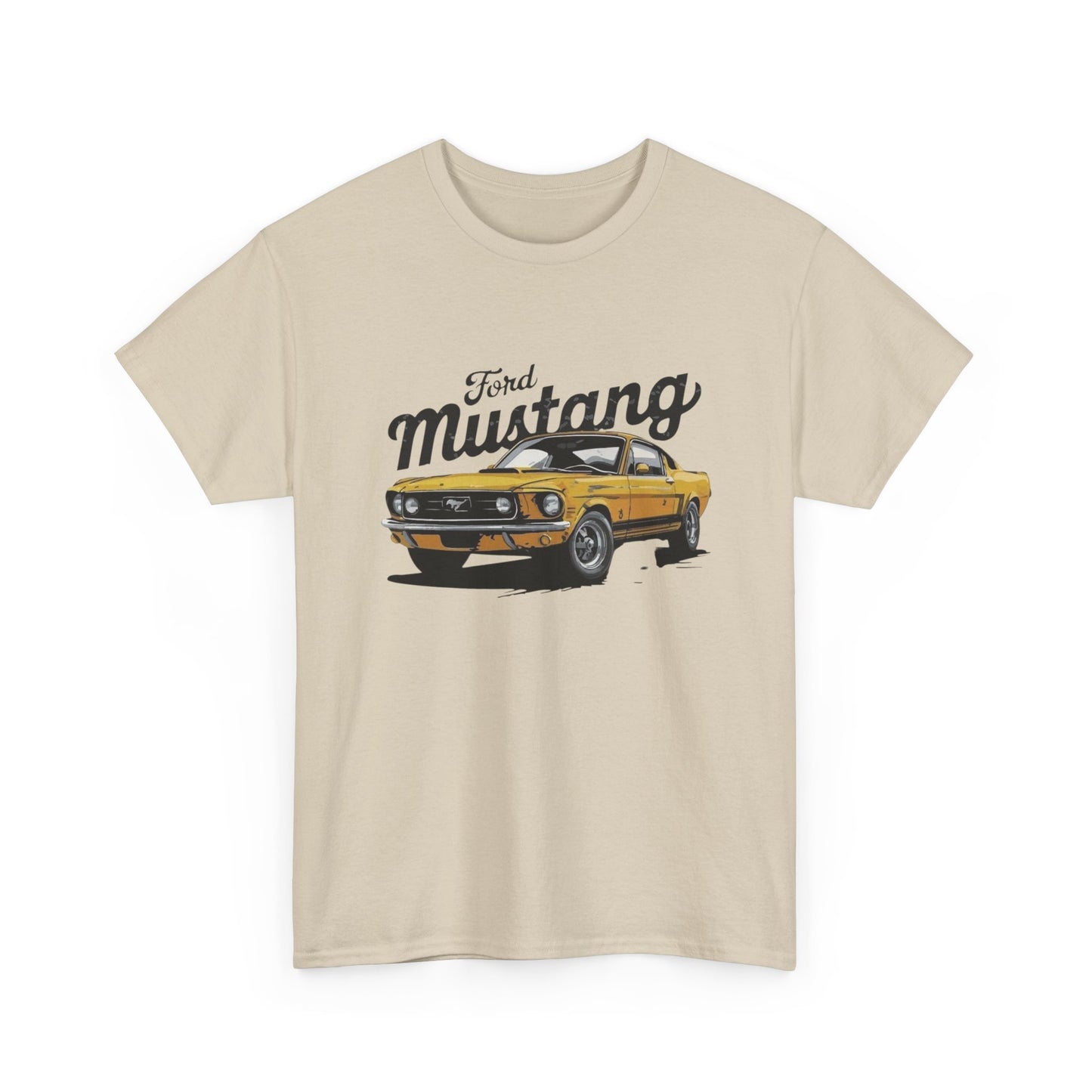 Mustang Retro Graphic T Shirt Unisex Heavy Cotton Tee