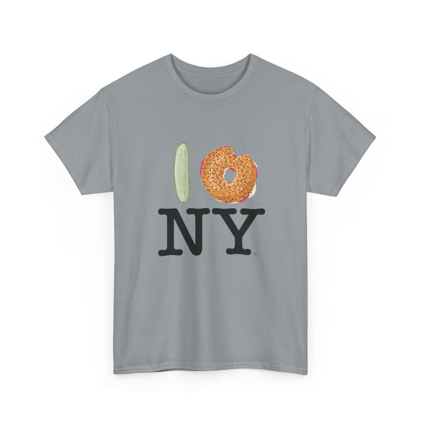I Love New York City Bagel Shop Graphic T Shirt Unisex NEW Heavy Cotton Tee