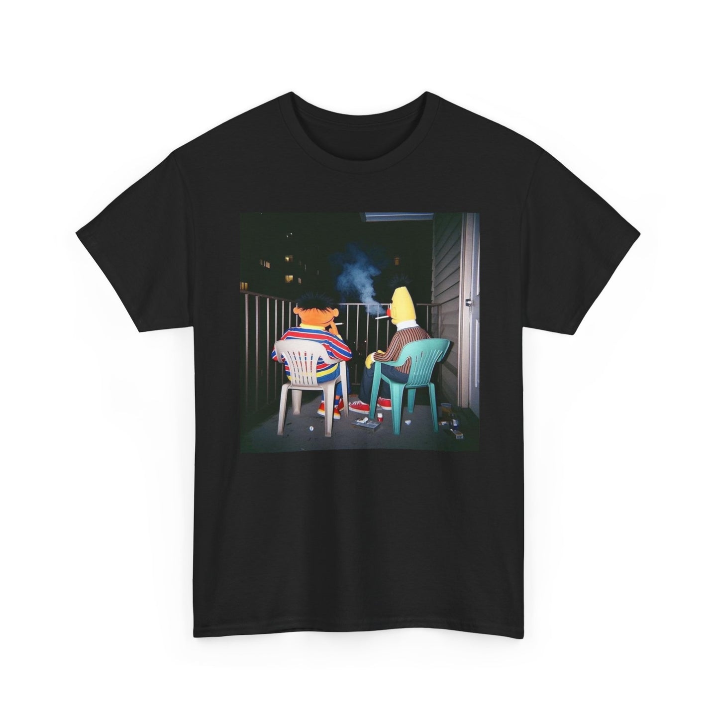 Bert And Ernie Funny Graphic T Shirt S-5XL Unisex Heavy Cotton Tee