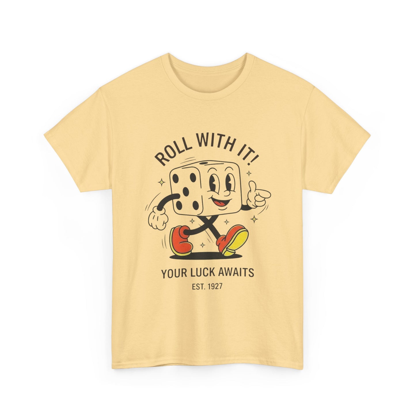 Roll With It Graphic T Shirt NEW GIFT Unisex Heavy Cotton Tee