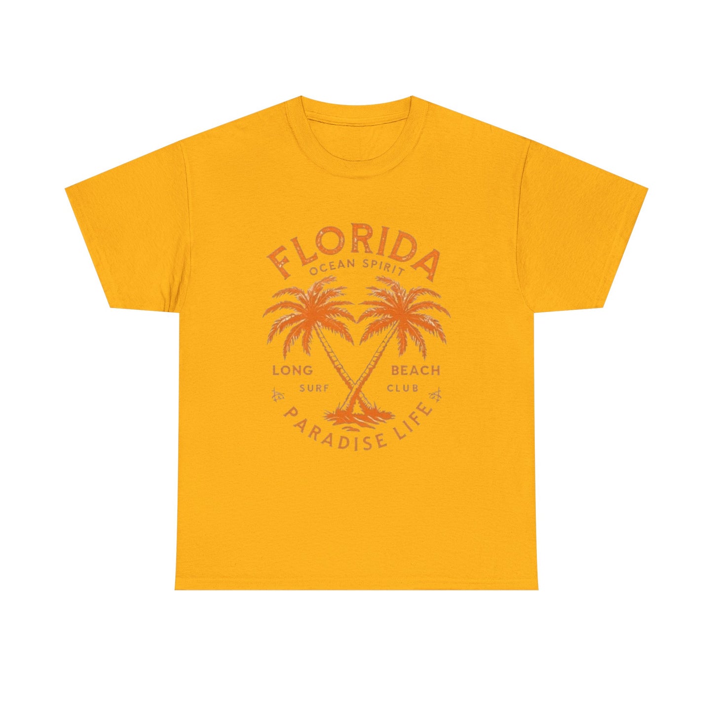 Florida Paradise Live Graphic T Shirt NEW Unisex Heavy Cotton Tee