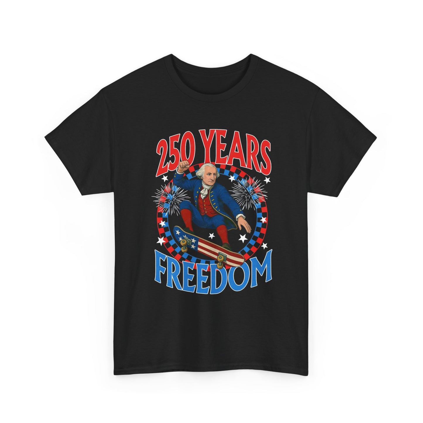 July 4th American Flag 250 Years Graphic T Shirt Unisex Cotton Tee NEW